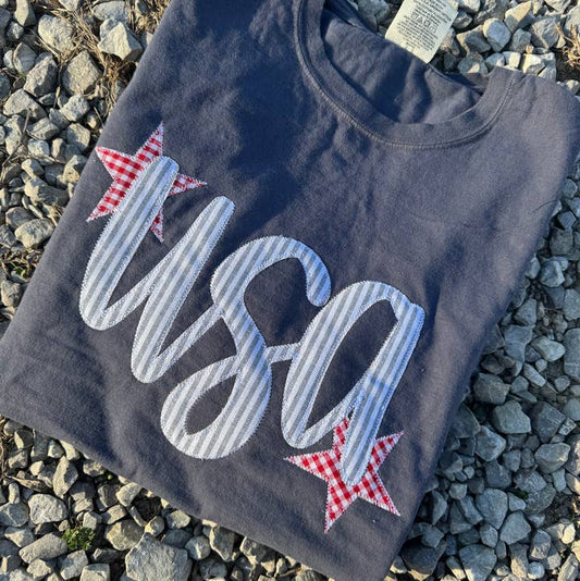 Applique USA Tee
