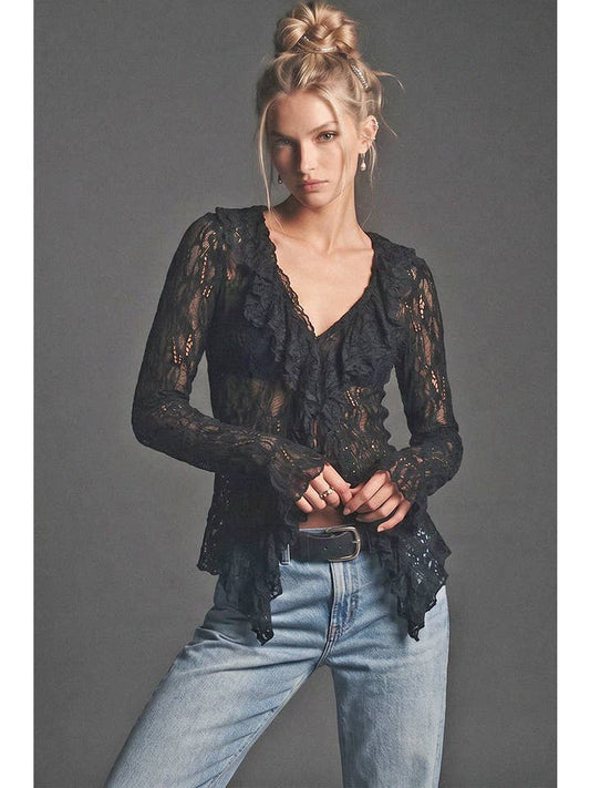 Wisteria Lane Boho Lace Top