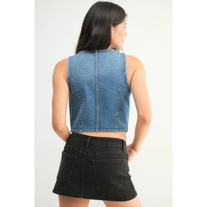 Just USA Classic Denim Vest