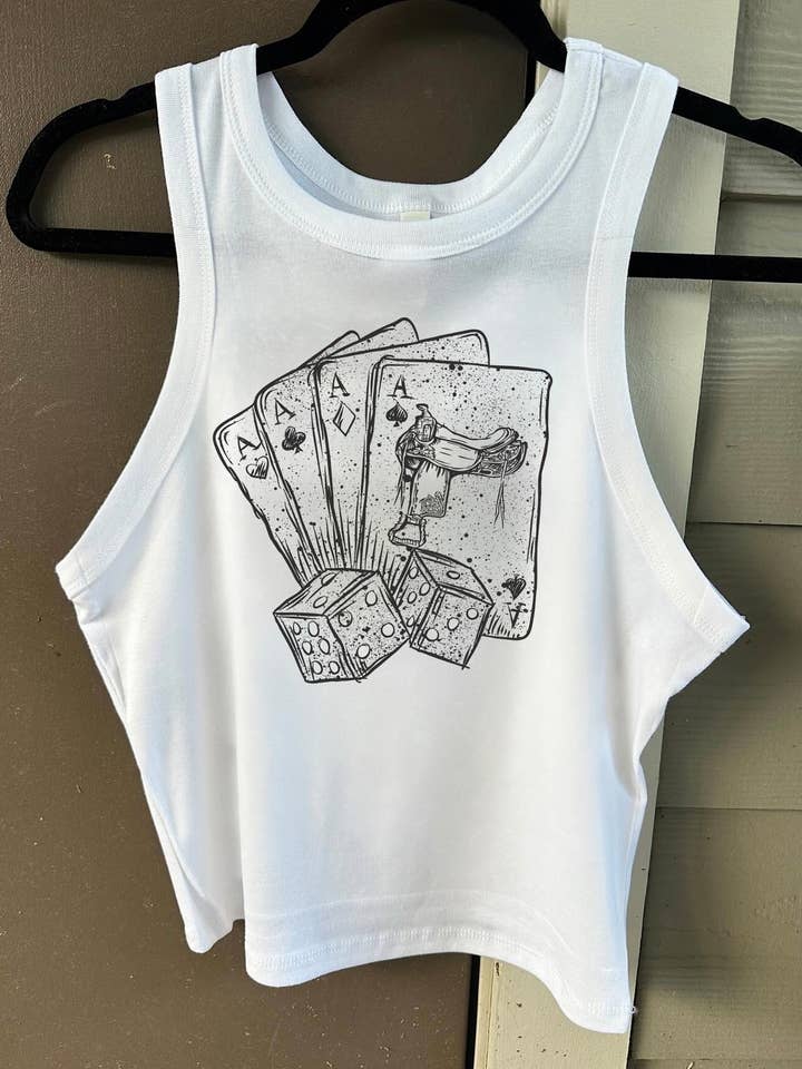 Deck Of Cards Cropped Tank