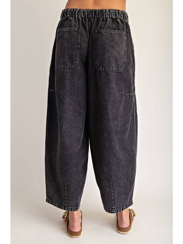 Drawstring Waist Cropped Pants