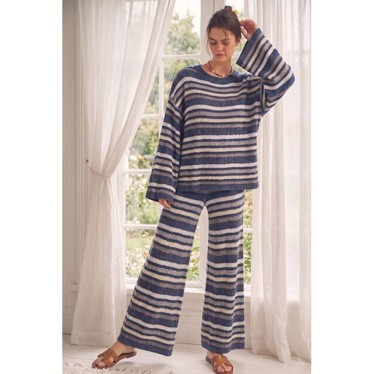 IVE Striped Knit Lounge Set