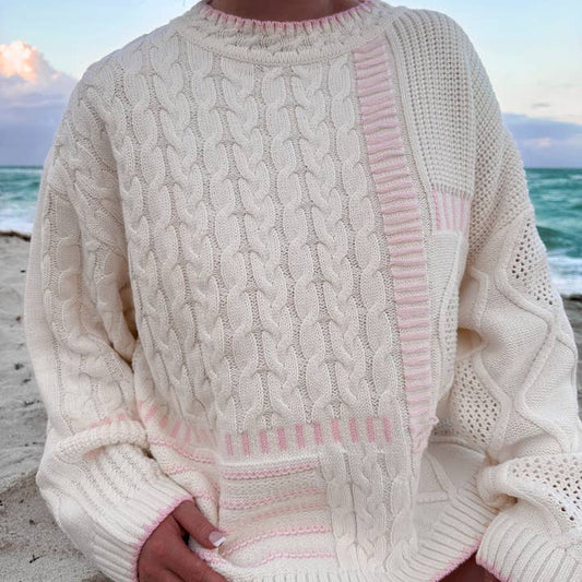 Sunkissed Coconut Simple Girly Sweater