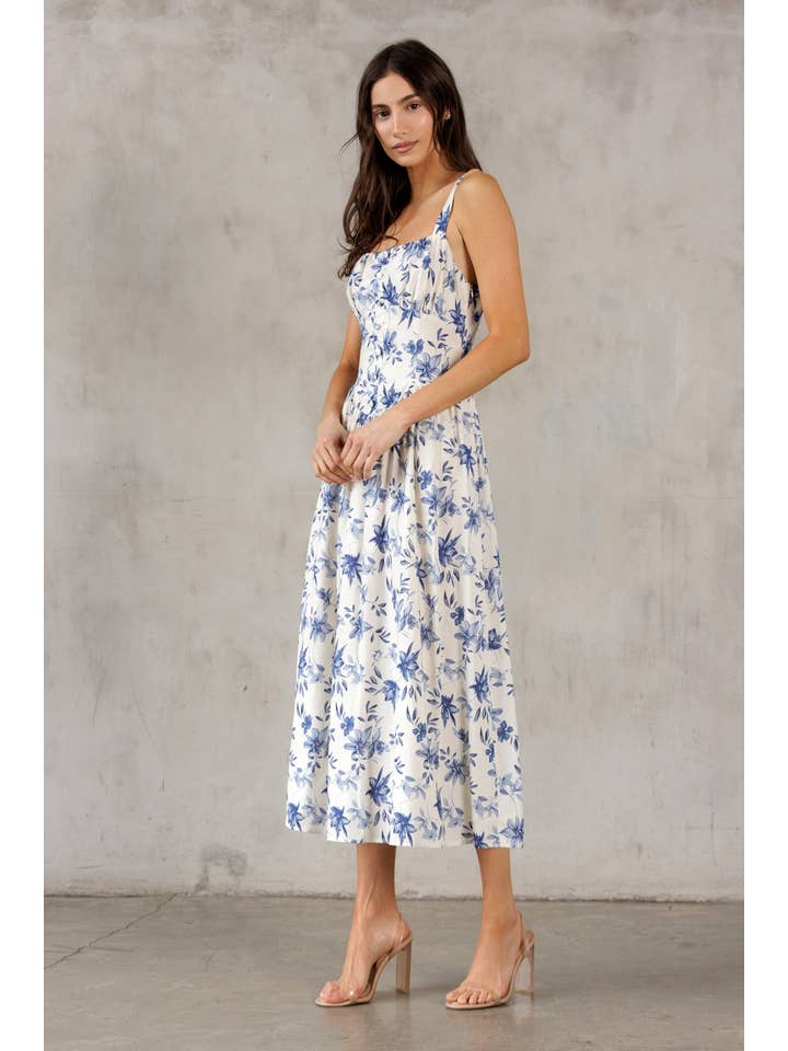 Storia Floral Midi Dress