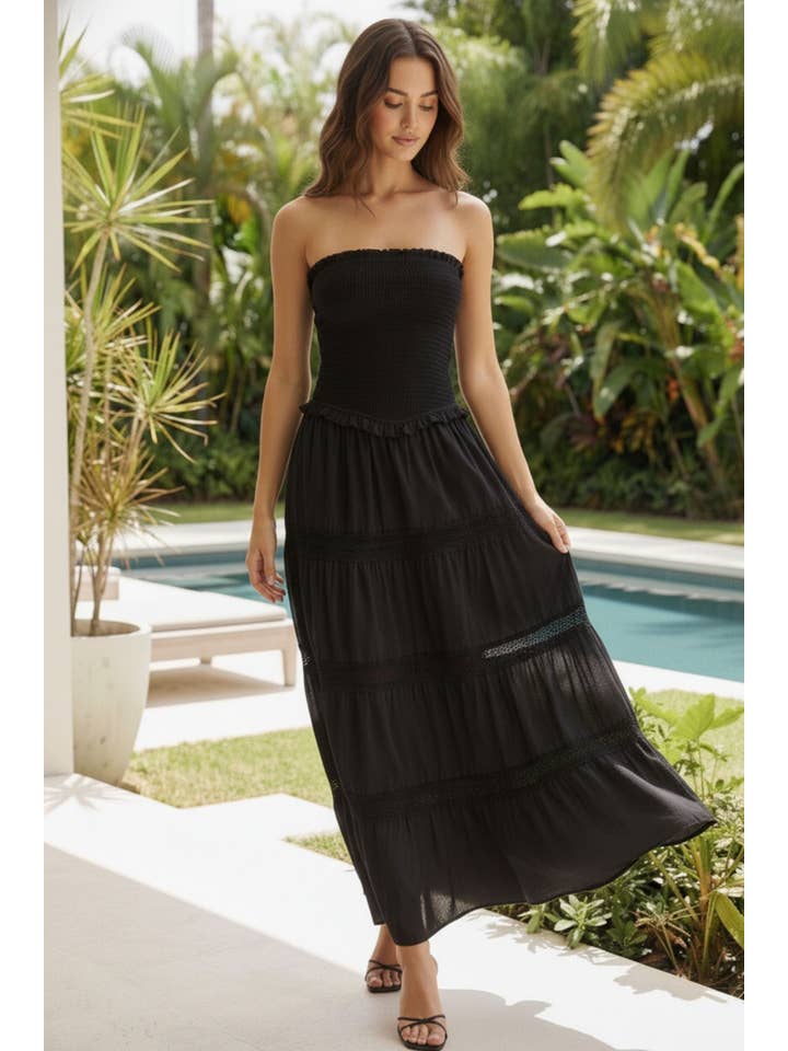 Klesis Gauze Flare Maxi Dress