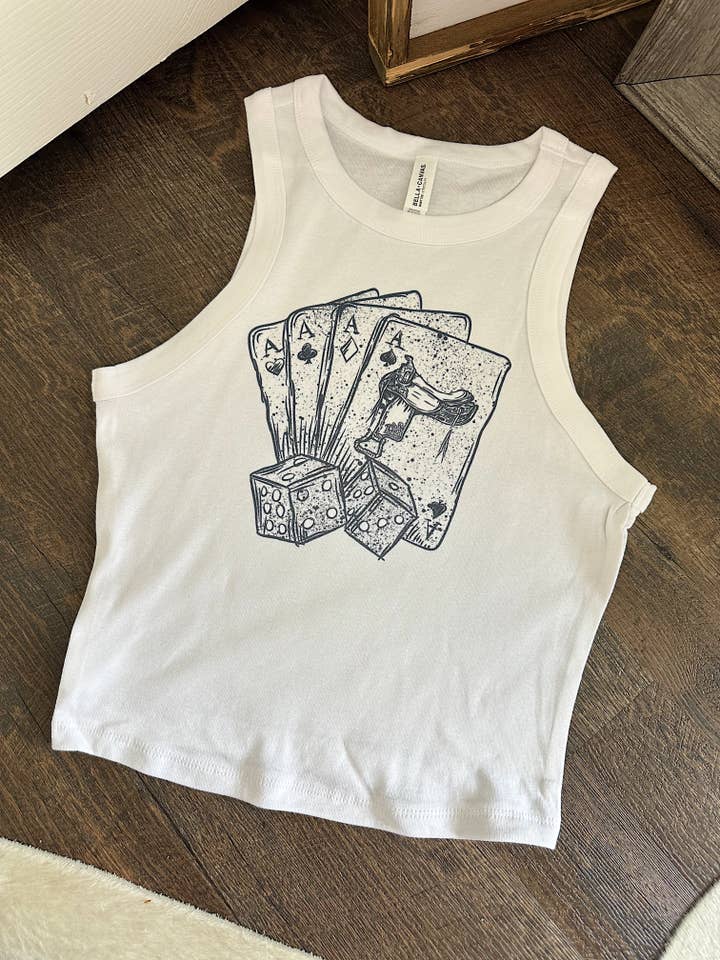 Deck Of Cards Cropped Tank