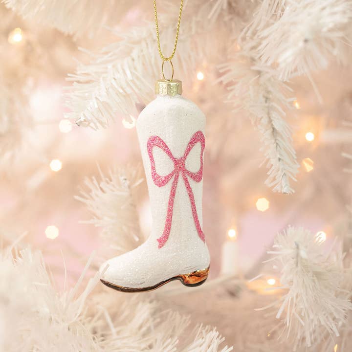 Cowboy Boot Christmas Ornament