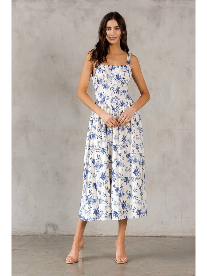 Storia Floral Midi Dress