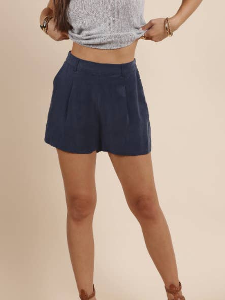 Sadie & Sage Heritage Pleat Shorts
