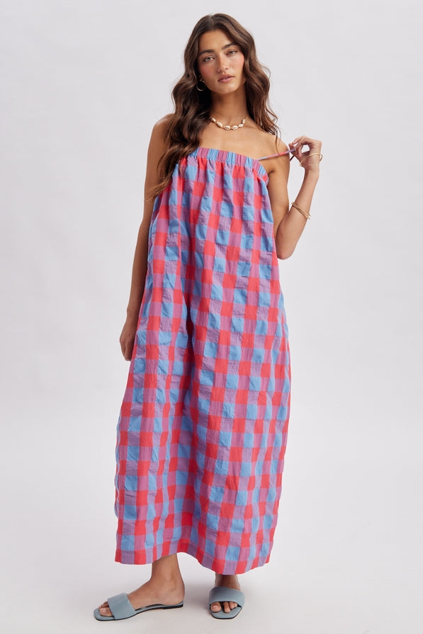 Wishlist Plaid Midi Dress