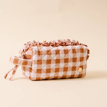 Essentials Quilted Cosmetic Pouch