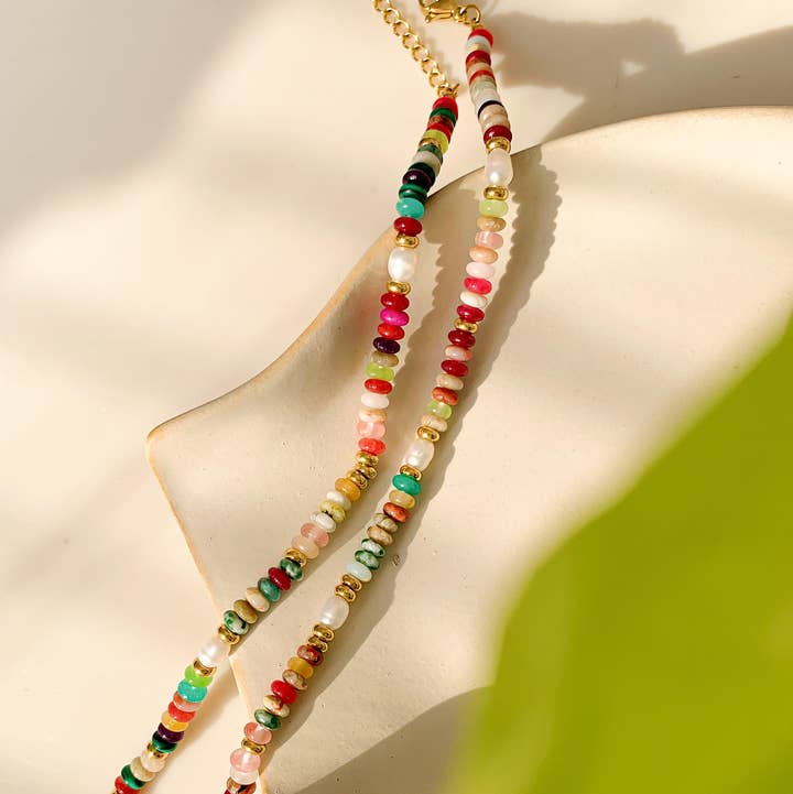 Sunny Beaded Necklace