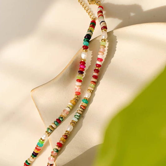 Sunny Beaded Necklace