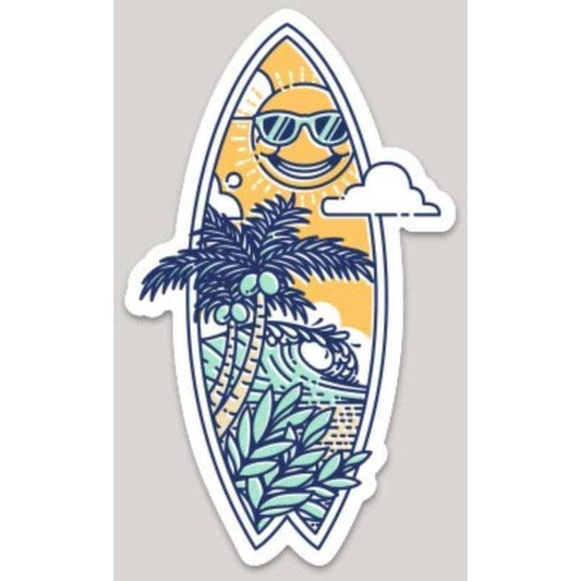 Happiness Comes In Waves Sticker