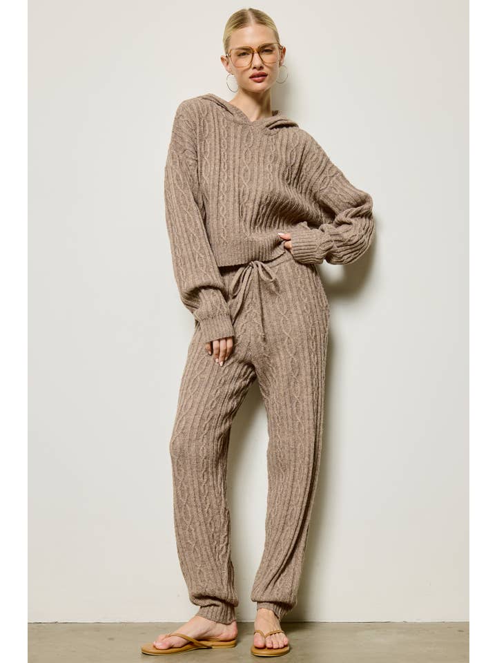 Mimosa Cable Knit Lounge Set