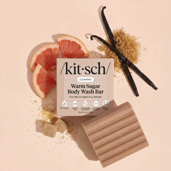 Kitsch Cleansing Warm Sugar Body Wash Bar