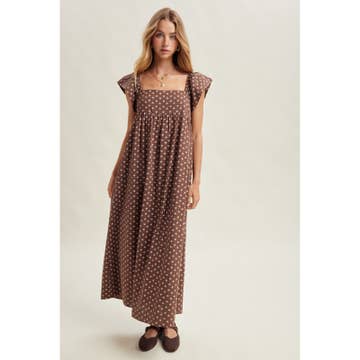 Wishlist Ditsy Floral Midi Dress
