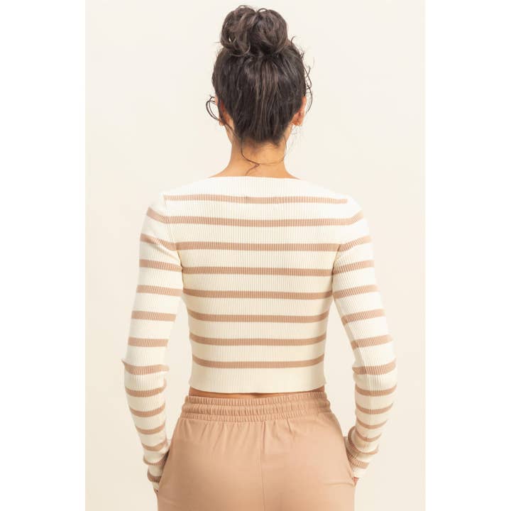 HYFVE Striped Long Sleeve Top
