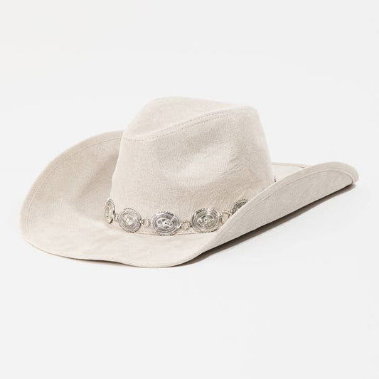 Oval Disc Chain Cowboy Hat