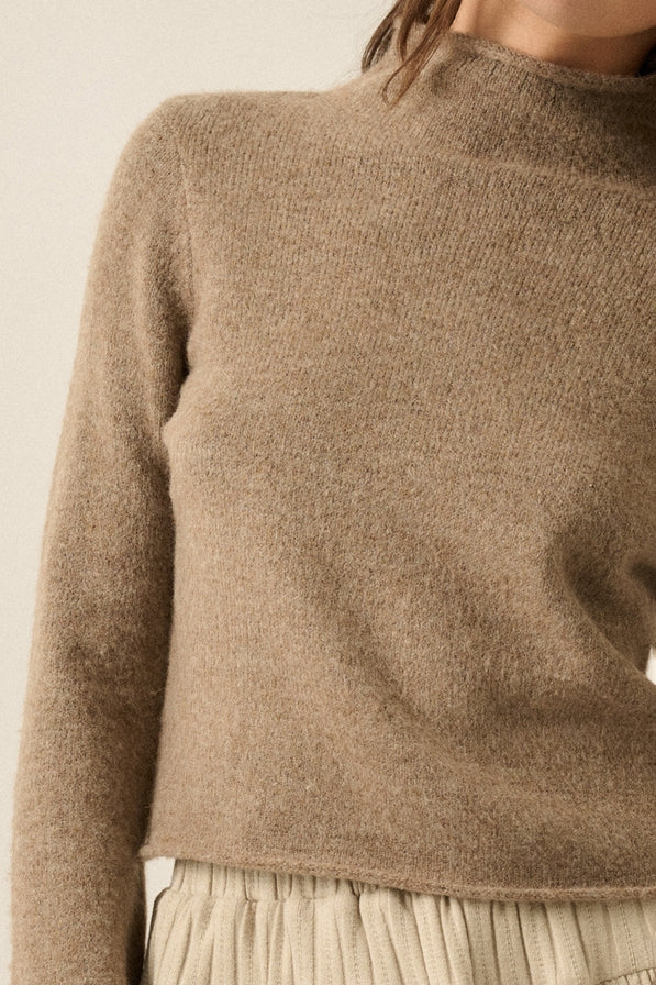 Promesa Bell Sleeve Mock Neck Sweater