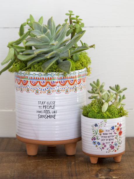 medium indoor plant pots Natural Life Medium Artisan Terracotta Indoor Planter – Raised By The South