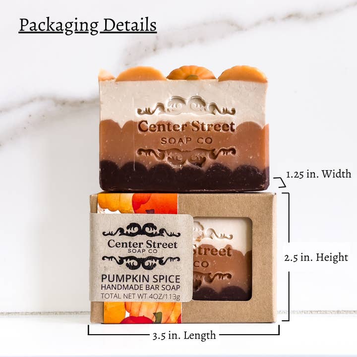 Center Street Soap Co. Pumpkin Spice Bar Soap