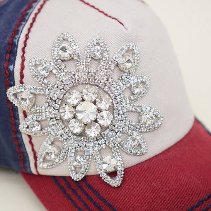 Sunflower Bejeweled Hat
