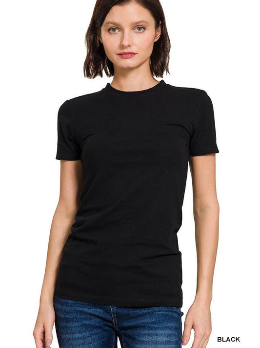 Basic Crew Neck Short Sleeve Tee