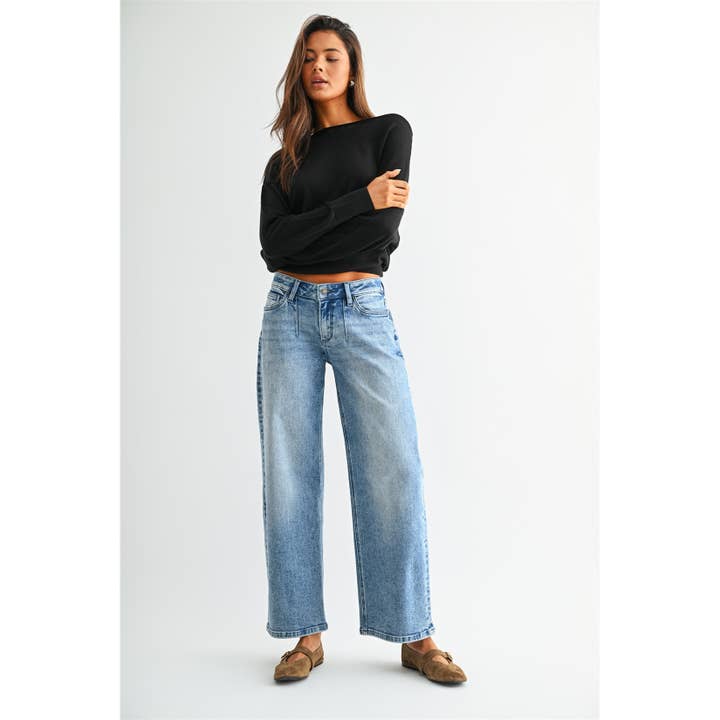 Mica Denim Low Rise Baggy Jeans