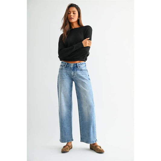Mica Denim Low Rise Baggy Jeans