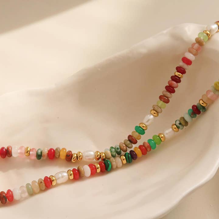 Sunny Beaded Necklace