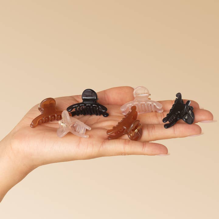 Kitsch Recycled Plastic Mini Arched Clips