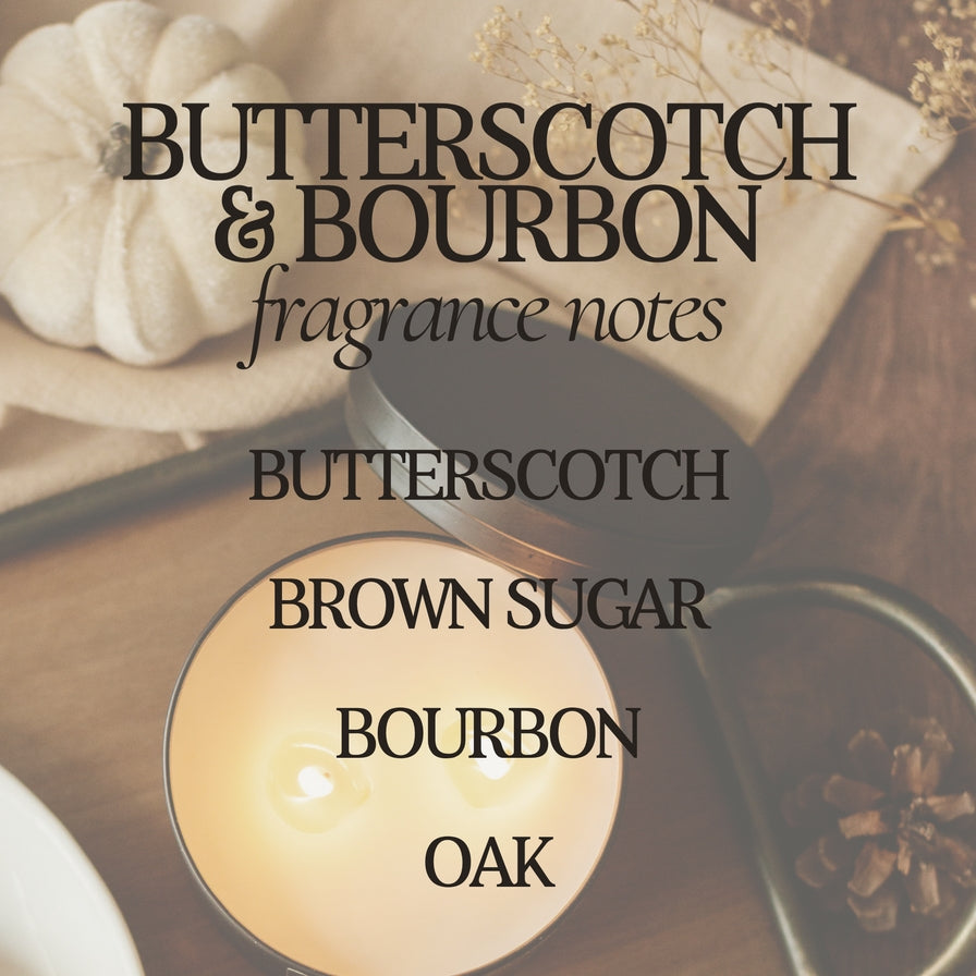Rustic Rays Butterscotch & Bourbon Soy Candle