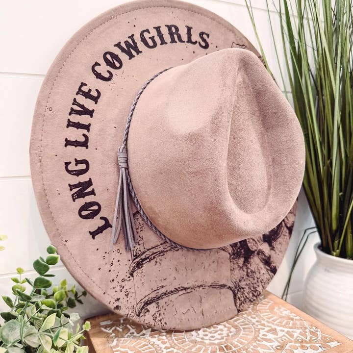 Long Live Cowgirls Engraved Hat