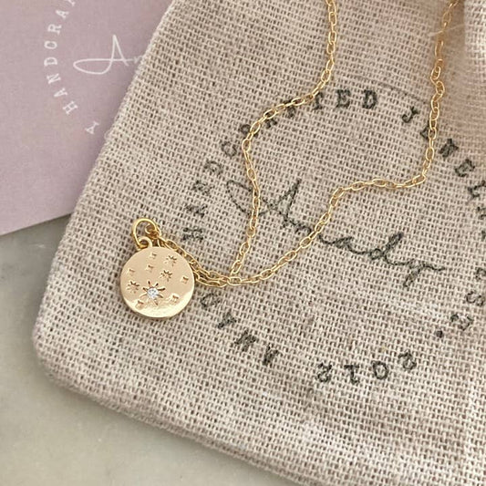 Coin Medallion Gold Filled Necklace