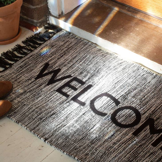 Hand Woven Outdoor Welcome Rug