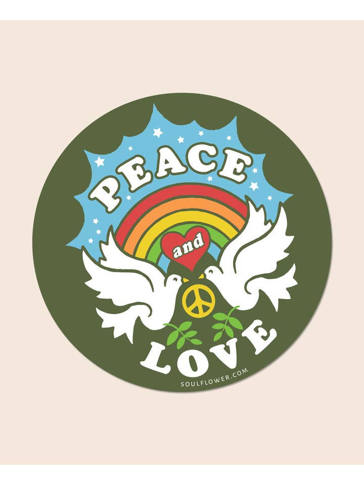 Peace & Love Sticker