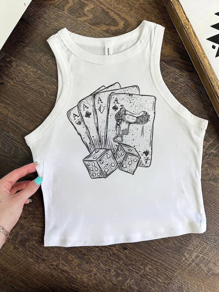 Deck Of Cards Cropped Tank