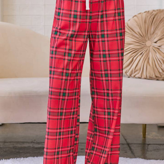 Main Strip Plaid Christmas Lounge Pants