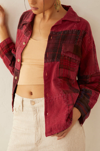 Myra Emma Dawn Patchwork Shacket