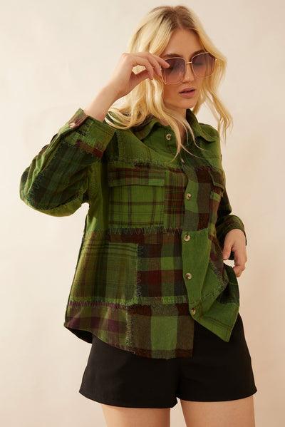 Myra Emma Dawn Patchwork Shacket