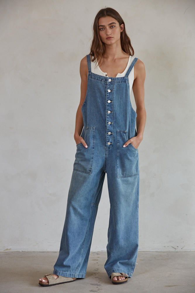 By Together Maxwell Denim Overalls