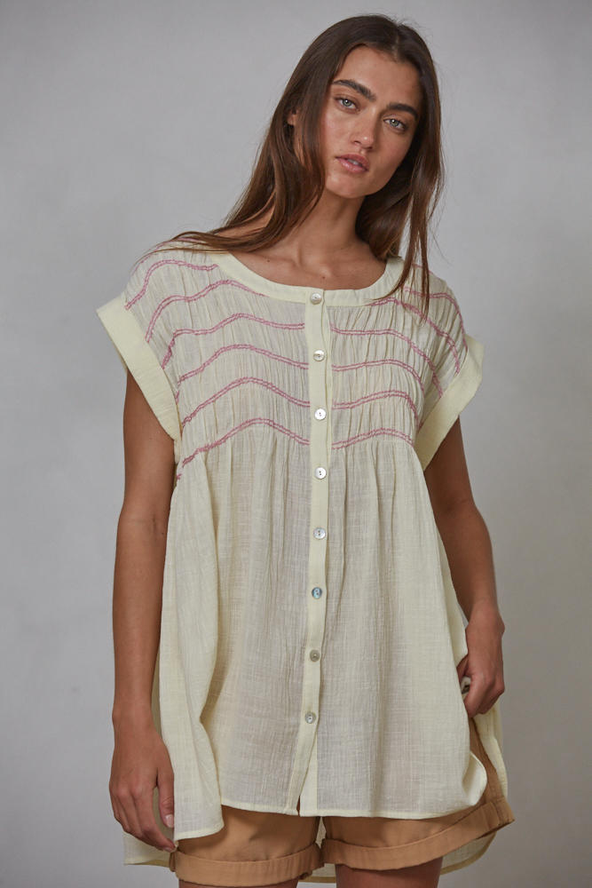 By Together Bossa Buttondown Tunic