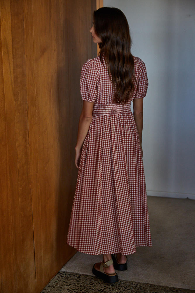 By Together Sayler Gingham Bodice Dress