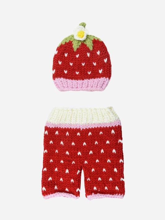 The Blueberry Hill Addie Strawberry Hat & Pant Set