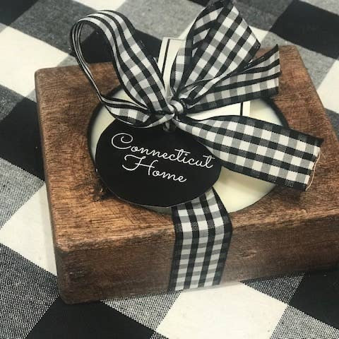 Cinnamon Chai Soy Wood Cheese Mold Candle