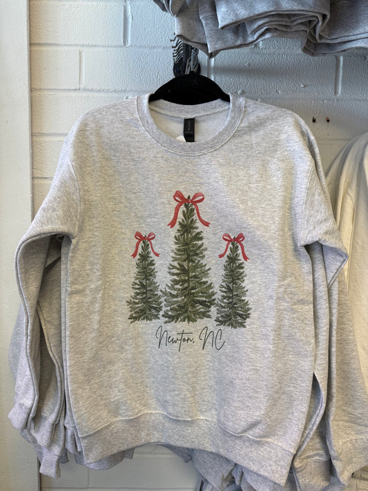 Newton NC Christmas Tree Crewneck