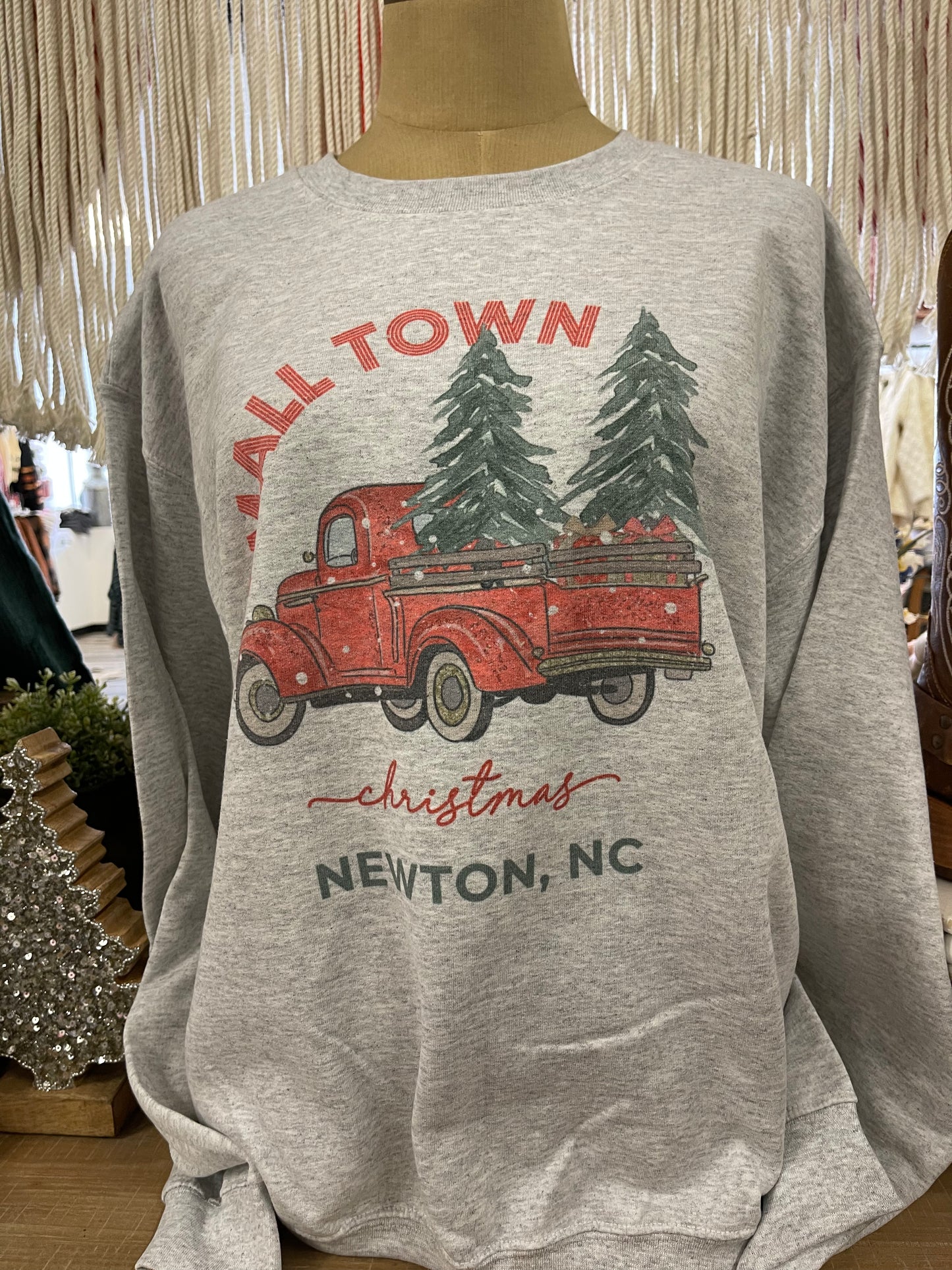 Small Town Christmas Newton NC Sweatshirt