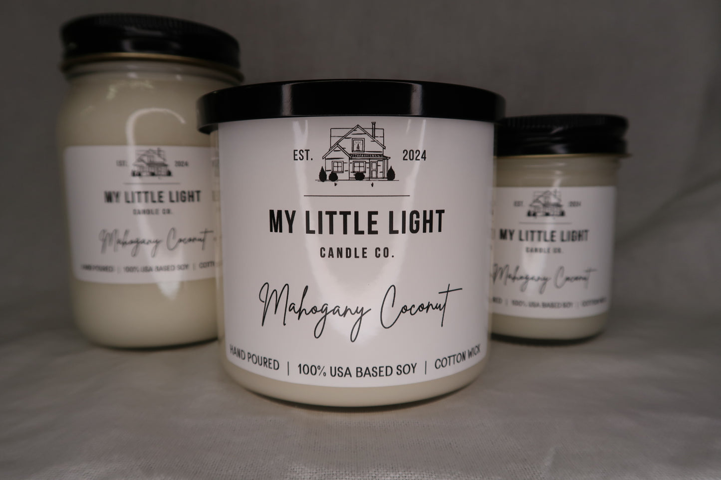 My Little Light Mahogany Coconut Candle