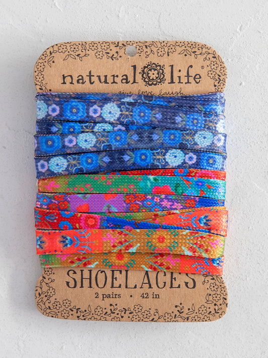 Natural Life Shoelaces Set - Rainbow